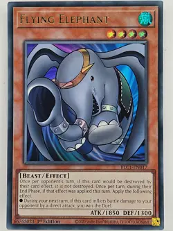 Yu Gi Oh - BLC1-EN017 Flying Elephant - Gold Ultra Rare - Image 1