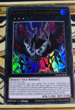 Yugioh Nummer 3: Zikadenkonig BLAR-DE028 Ultra Rare - Image 1