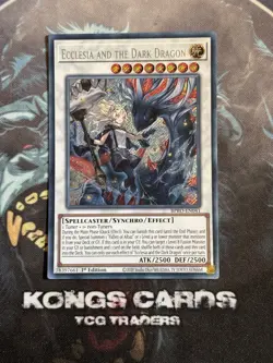 BPRO-EN041 Ecclesia and the Dark Dragon Secret Rare 1st Edition YuGiOh NEW! - Image 1