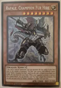 YuGiOh Rafale, Champion Fur Hire Secret Rare 1st Edition DASA-EN023 - Image 1