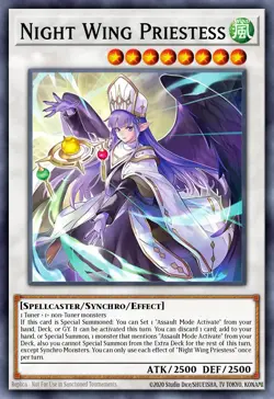 Yugioh BPRO-EN038 - Nightwinged Cleric - Super Rare - Image 1