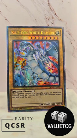 Custom Blue-Eyes White Dragon / Dark Magician RA04 Quarter Century Yugioh Card - Image 2