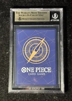 2024 One Piece Day Promos Japanese OP07-109 Monkey D. Luffy SR BGS 9.5 Gem Mint - Image 2