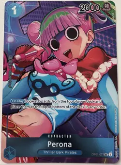 One Piece TCG Perona (Box Topper) OP01-077 Romance Dawn Foil - Image 1