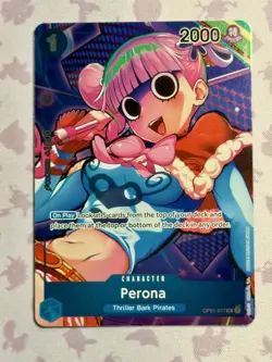 One Piece TCG Perona - OP01-077 - UC - (Box Topper) - Foil, Romance Dawn English - Image 1