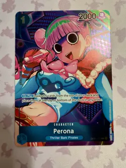 One Piece TCG Perona - OP01-077 - UC - (Box Topper) - Foil, Romance Dawn English - Image 2