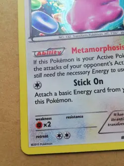 Ditto XY40 Black Star Promo Pokemon Card in Very Good Condition - Image 2