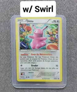 Ditto XY40 Pokemon Black Star Promo Holo PORTUGUESE NM w/ Swirl See Pics - Image 1