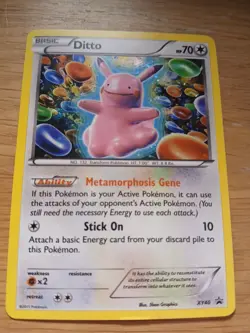 Pokemon TCG Ditto XY40 Black Star Promo Holo Card Near Mint Condition - Image 2
