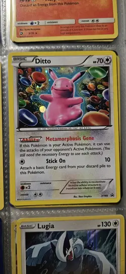Pokemon TCG Ditto XY40 Black Star Promo Holo Card Near Mint Condition - Image 2