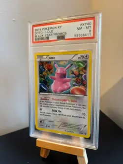 Ditto XY40 Holo Black Star Promo Pokemon TCG Cards 2015 XY PSA 8 - Image 3