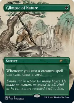 Glimpse of Nature (Borderless) - Damaged / Poor MTG - Image 1