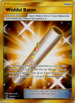 Wishful Baton - 121/111 - Pokemon Crimson Invasion Sun Moon Secret Rare Card NM - Image 1