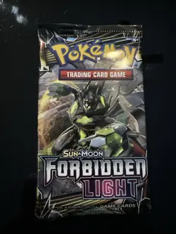 Pokemon TCG Sun & Moon-Forbidden Light Booster Pack (10 Cards) Sealed - Image 1