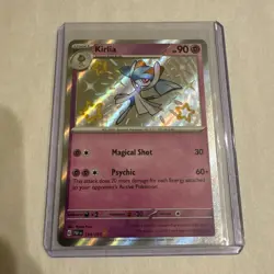 Pokemon TCG Kirlia Paldean Fates Baby Shiny Card 154/091 Pokemon English Holo - Image 1