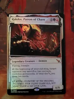 MTG Card : Rakdos, Patron of Chaos (Murders at Karlov Manor) SHOWCASE FOIL - Image 1