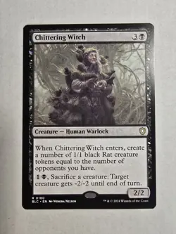 Chittering Witch Commander: Bloomburrow Regular - Image 1