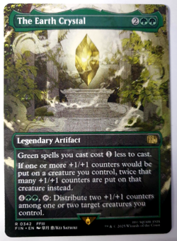 The Earth Crystal - Borderless - MTG Final Fantasy - Rare - 0342 NM - Image 1