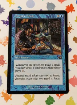 Magic The Gathering - Rhystic Study - Prophecy Regular MTG 45/143 - Image 1