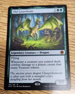 Magic The Gathering MTG Old Gnawbone Adventures in the Forgotten Realms NM - Image 1