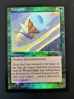 MTG Magic The Gathering Tranquility (Foil) Sorcery Green Mercadian Masques - Image 1