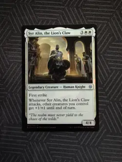 mtg syr alin, the lion's claw foil throne of eldraine - Image 1