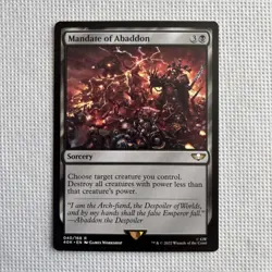 MTG [Mandate of Abaddon] Warhammer 40,000 Reg Rare #040 NM/Unplayed *Ships Free* - Image 1