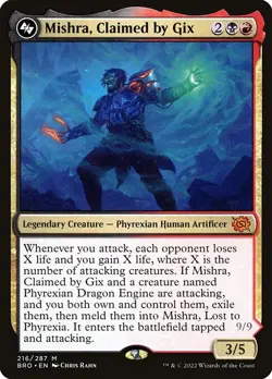[MTG] Mishra, Claimed by Gix (216) (BRO) NM - Image 1