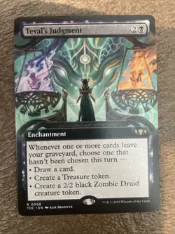 Teval's Judgment Extended Art TDC 68 Normal English NM MTG Free Shipping - Image 1