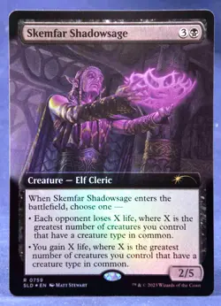 Skemfar Shadowsage (FOIL Extended Art) - MTG - Secret Lair Drop SLD 0759 - NM - Image 1