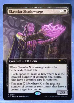 Skemfar Shadowsage (FOIL Extended Art) - MTG - Secret Lair Drop SLD 0759 - NM - Image 2