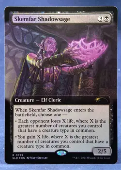Skemfar Shadowsage (FOIL Extended Art) - MTG - Secret Lair Drop SLD 0759 - NM - Image 3