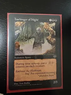 Harbinger of Night Mirage Regular Magic The gathering Lightly Played - Image 1