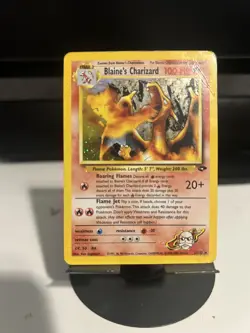 Blaine’s Charizard Holo 2/132 Gym Challenge Pokemon TCG WOTC see photos - Image 1