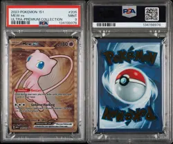 PSA 9 METAL Mew ex Full Art Ultra Rare 151 UPC Promo Pokemon Card SVP 205/165 - Image 3