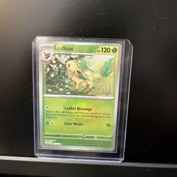 Pokemon TCG SV-Prismatic Evolutions Leafeon #5/131 Rare Master Ball - Image 1