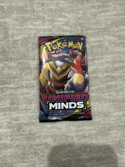 Pokemon TCG Sun & Moon Unified Minds Sleeved Booster Giratina Garchomp Art - Image 1