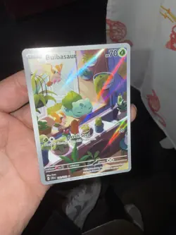 Pokemon TCG Bulbasaur Stellar Crown Illustration - Image 2