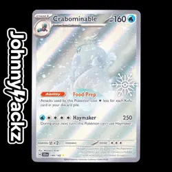 Pokemon TCG Crabominable 149/142 Illustration Rare Holiday Calendar Stamped (NM) - Image 1