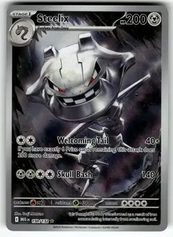 Steelix 150/132 ME01: Mega Evolution NM Pokemon Card TCG - Image 1