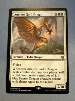 Ancient Gold Dragon - Commander Legends: Battle for Baldur's Gate #003/361. NM - Image 1