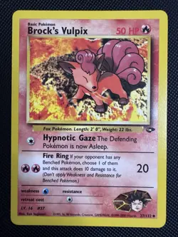 Brock's Vulpix 37/132 Gym Challenge Uncommon Pokemon - Image 1