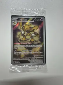 Alakazam Pokemon Center Holo Promo Card 009 Mega Evolutions Pokemon TCG Sealed - Image 1