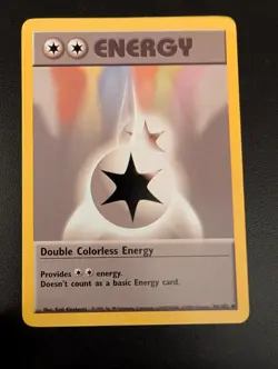 Pokemon Card ( 96/102 ) Base Set Double Colorless Energy ( LP ) - Image 1