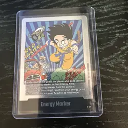 Son Goku E-47 Silver Energy Marker Dragon Ball Manga Booster Card Fusion World - Image 1