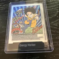 Son Goku E-47 Silver Energy Marker Dragon Ball Manga Booster Card Fusion World - Image 2