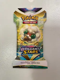 Pokemon TCG: Sword and Shield Brilliant Stars Sleeved Booster Pack (10 Cards) 820650809972 - Image 1