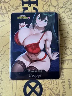 Froppy My Hero Academia hentai Anime Doujin Waifu ACG Custom Card - Image 1
