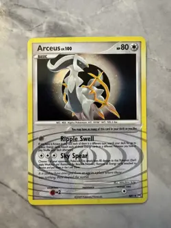 Pokemon TCG Arceus AR5 2009 Platinum Holo Rare NM/MINT Card - Image 1