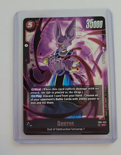 Dragon Ball Super Card Game Beerus Awakened Pulse FB01-023 Super Rare - Image 1